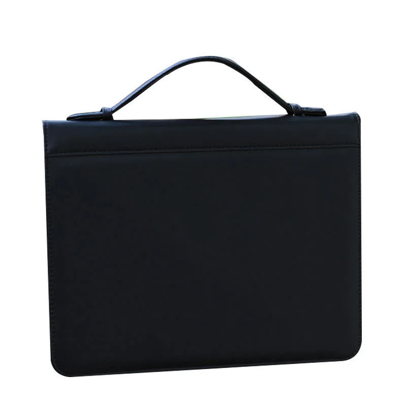 a4 / letter size man case-it multifunctional documents bag zipper PU leather folder portfolio handle briefcase binder wilson jones view tab professional binder with 5 tabs 1 inch capacity letter size black w55763