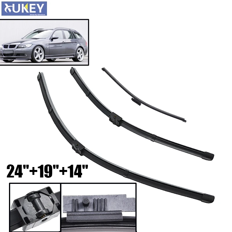 Xukey Front Rear Wiper For BMW 318i 320i 323i 325i 330i 335i 335is 316d