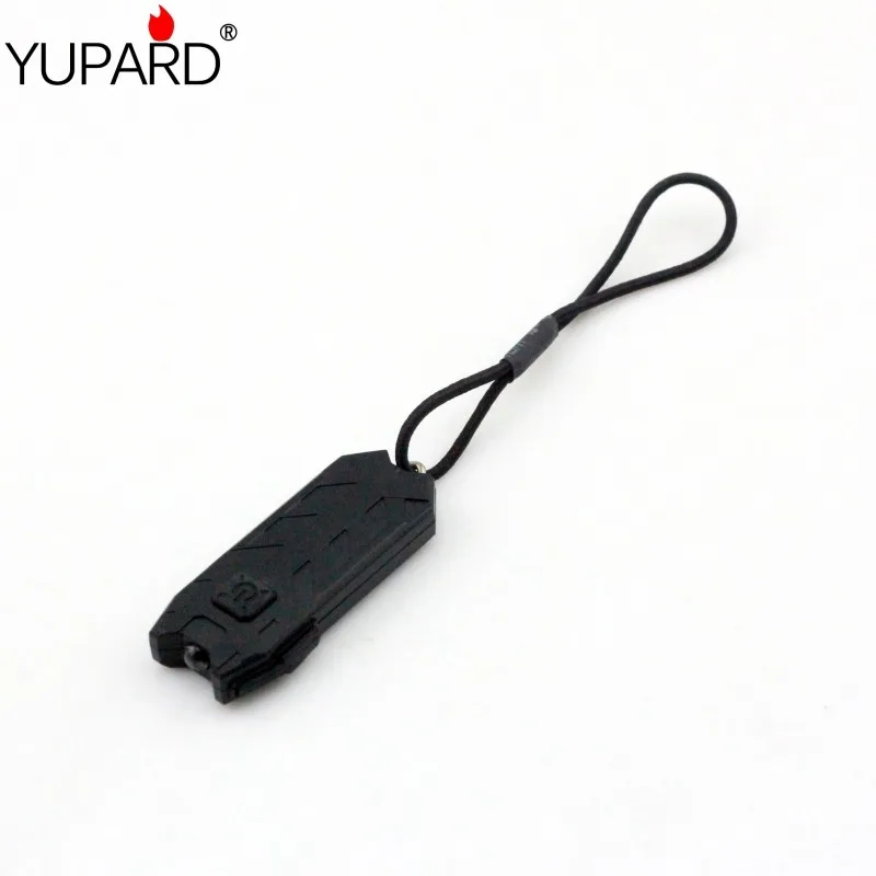 

YUPARD 2 Modes Mini Keyring Key Chain USB Rechargeable LED Keychain Flashlight Light Lamp Torch