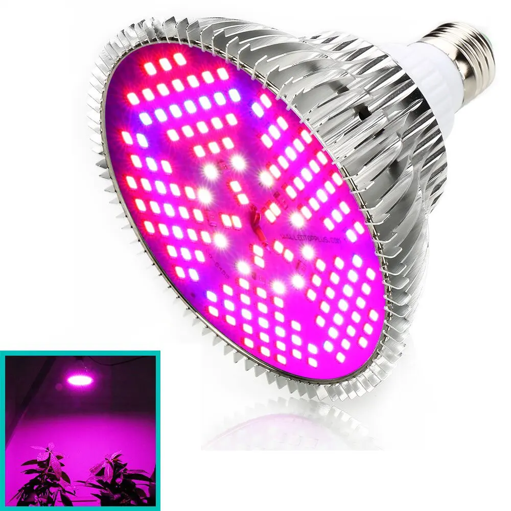 

100W Full Spectrum LED Grow Light 150LEDs Plant Lamp Led Bulb for Plants Aquarium Flowers Seeds Garden Vegetables Greenhouse E27