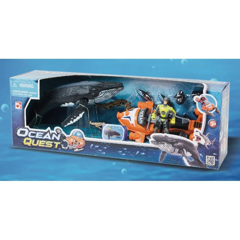 

1:18 Chap Mei Animales Biology Whale Kayak Ocean Quest Action Figures Anime Figure Gift Toy Kids Toys For Children