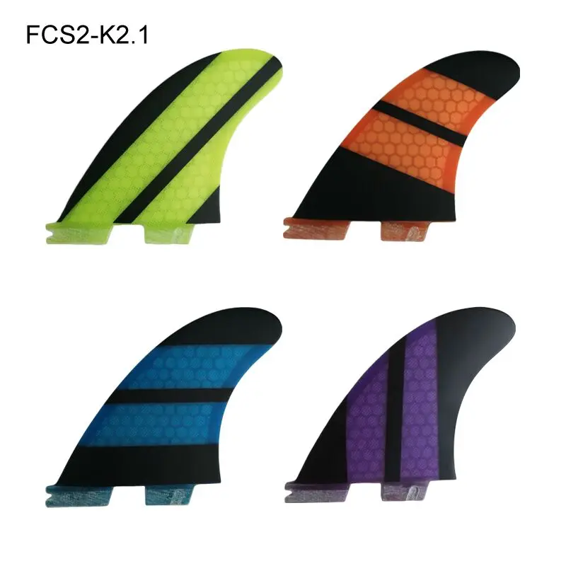 Double Tabs 2 Fin UK2.1 Yellow/Orange/Blue/Purpel Fiberglass Fins Surfboard Quihas in Surfing | Спорт и развлечения