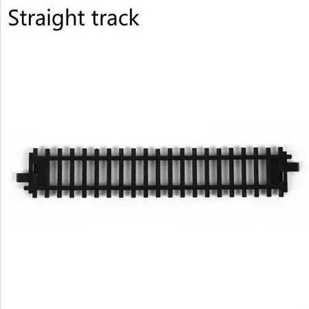 Пластиковый поезд контейнер макет железной дороги Общие аксессуары для поезда танкер грузовой автомобиль угольная перевозка пассажер автомобиль - Цвет: straight track