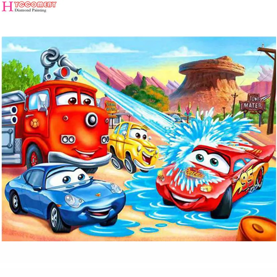

Cartoon Anime child Car Diamond Painting Diamond Embroidery Full Paste Cross Stitch Home Decoration Paintings