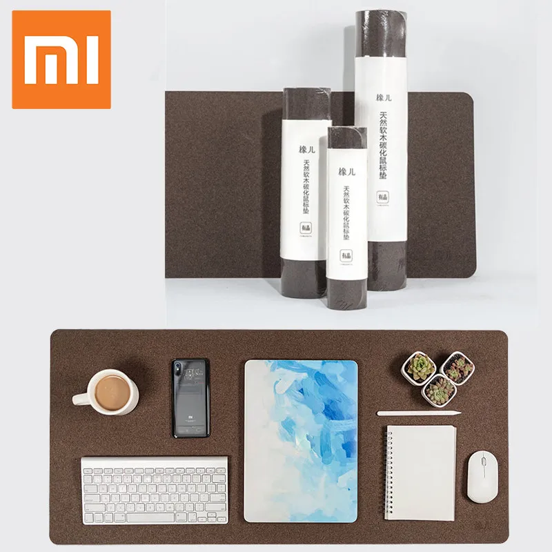 XIAOMI Mijia большой толстый коврик для Мыши Компьютерный водонепроницаемый Настольный коврик для ноутбука дубовый материал маслостойкий коврик для мыши офисный игровой