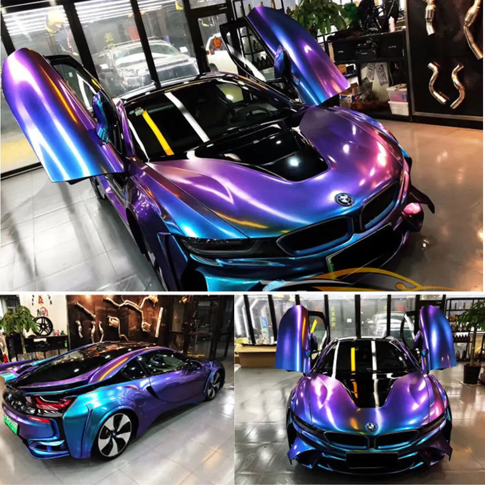Авто синий хамелеон