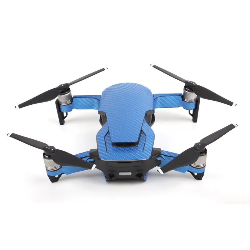Waterproof PVC Carbon Grain Graphic Stickers Full Set Skin Decals for DJI MAVIC AIR Drone body&Arm&Battery&Controller