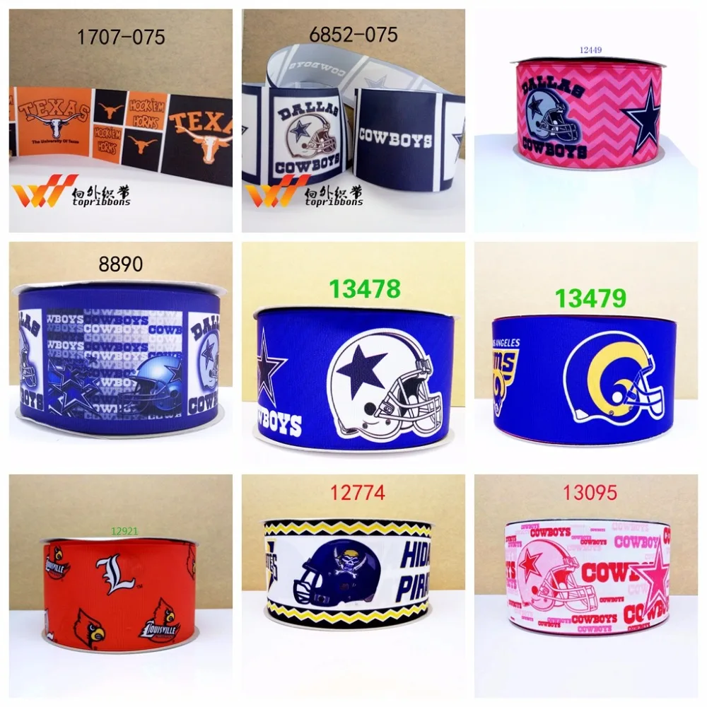 

Free shipping 50 yard per size sport ribbon printed grosgrain ribbon 13478