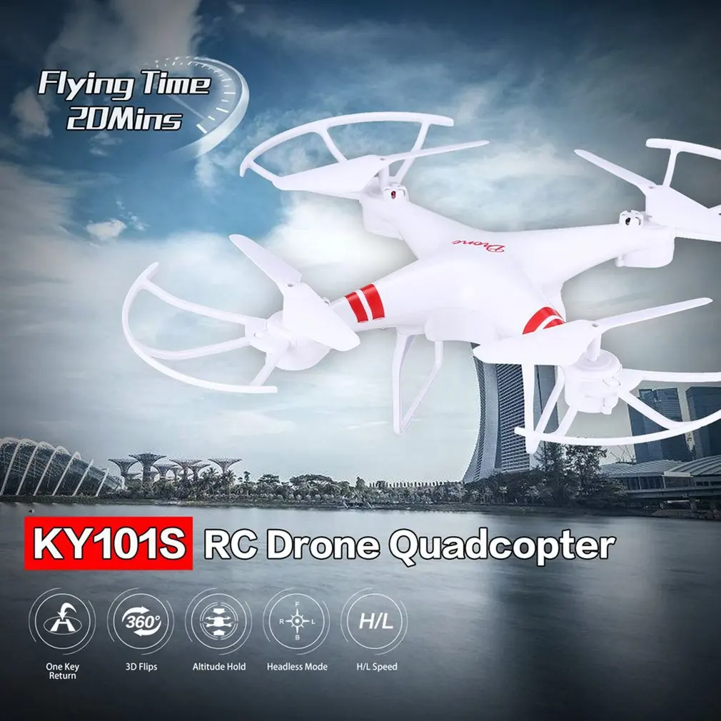 

KY101 RC Drone With Camera One Key Return Landing Off Headless Long Flight Time RC Quadcopter Drone with 30W/200W/500W Camera
