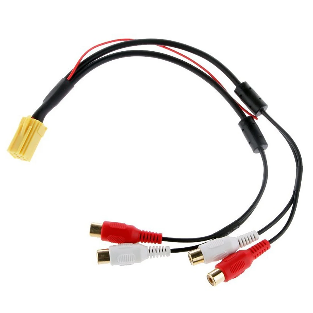 Dewtreetali Новое поступление мини 6 контактный адаптер ISO Aux линейный выход Cabel 4 RCA