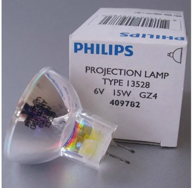 PHILIPS 13528 6V15W GZ4 PROJECTION LAMP,6v 15w 409782 Leica Olympus