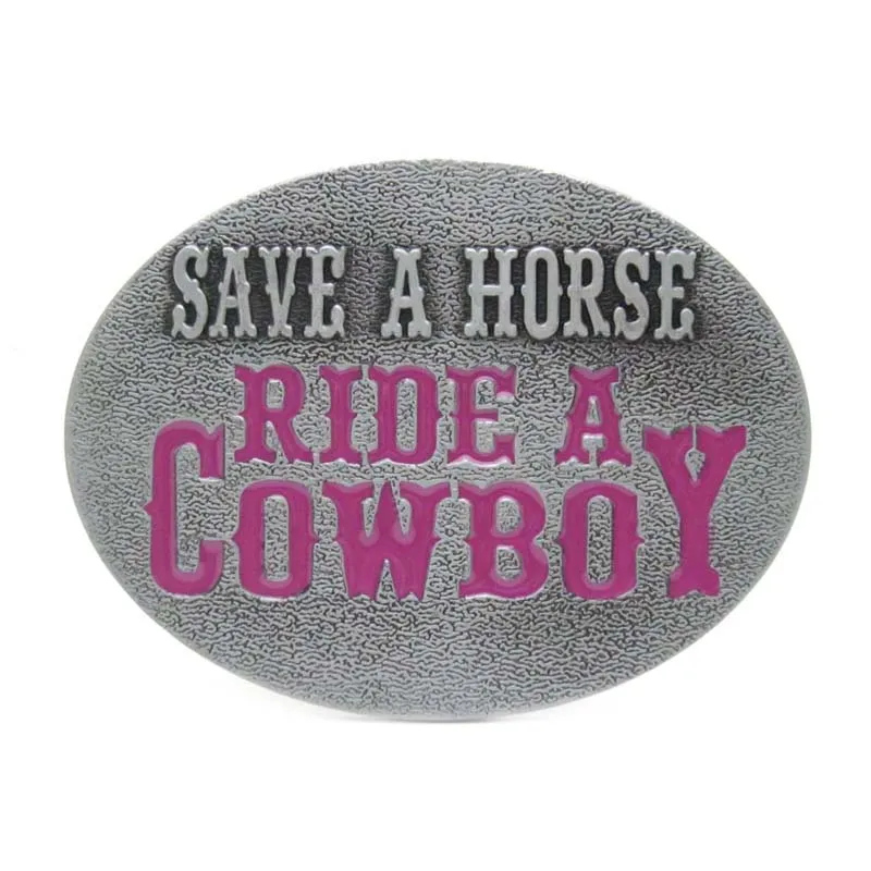 Save A Horse Ride A Cowboy Western Funny Belt Bucklebelt buckle