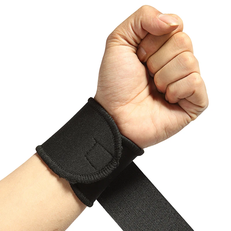 

2PCS Wrist Wraps Sport Wristband Adjustable Wrist Brace Wrap Support Gym Safety Protector 1Pair Men Wrist Support Fitness