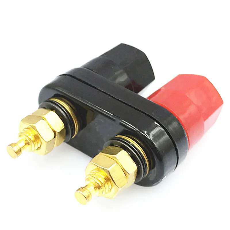 

Top Selling Quality Banana plugs Couple Terminals Red Black Connector Amplifier Terminal Binding Post Banana Speaker Plug Jack