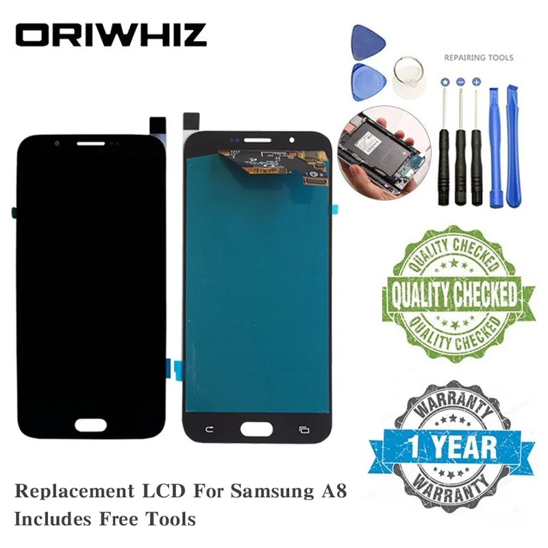 

For Samsung A8 S7edge J510 OLED LCD Screen Replacement Display Touch Screen Complete Digitizer Silver Rose Gold Black White Gold