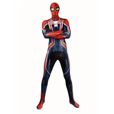 PS4 скоростной костюм Человека паука спандекс зентай игры Spidey Косплей Хэллоуин