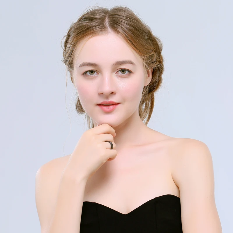 Modyle 2018 New Fashion DIY Couple Jewelry Her King and His Queen Stainless Steel Wedding Rings for Women Men - Image 4