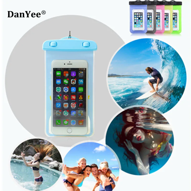 Водонепроницаемый чехол сумка для телефона DanYee универсальный с ремешком