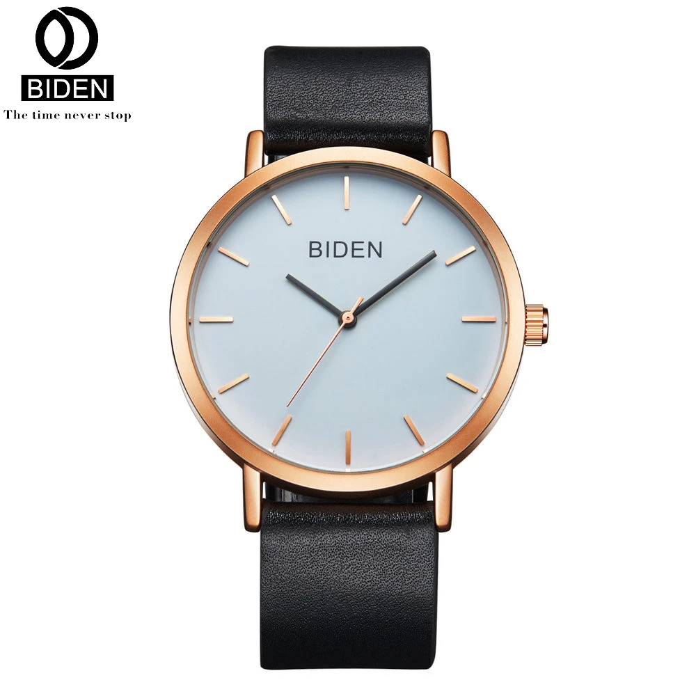 

BIDED Men Quartz Watch Luxury Simple Leather Mens Watches Sport Clock Man Wristwatches Relogio Masculino