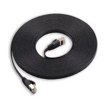 Cat7 кабель Ethernet кабель ftp Lan Cat 7 RJ45 плоский Ethernet, соединительный шнур, Lan Сетевой кабель, 5/8/15/возможностью погружения на глубину до 30 м ПК модем роутер ноутбук кабель