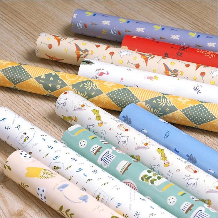 子供のかわいい包装紙誕生日 休日森友人 ヴィンテージ茶ポット 王子ギフトラップ紙シート Paper For Paper Sheetspaper Wrapping Aliexpress