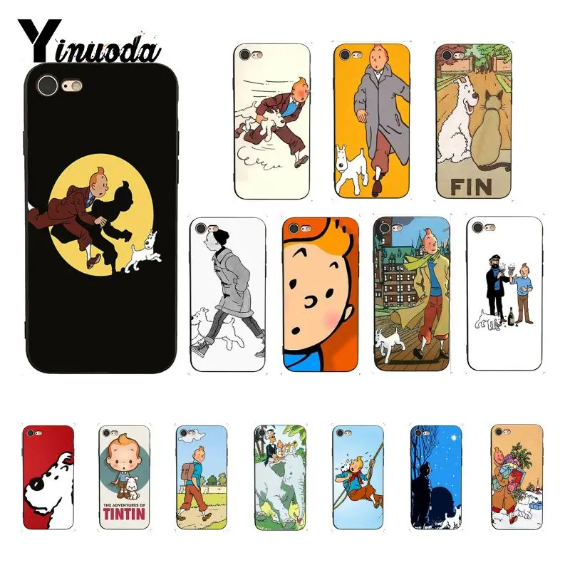 

Yinuoda The Adventures of Tintin Luxury Unique Design PhoneCase for iPhone 6S 6plus 7 7plus 8 8Plus X Xs MAX 5 5S XR