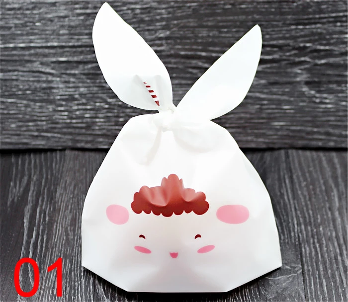 Lovely Rabbit ears snack bags Cookies bag Candy bread few kinds can be choose 100 pieces/lot | Дом и сад