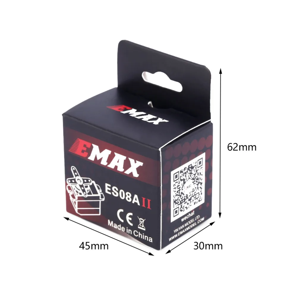 4x EMax 9g Высокочувствительный Мини Sub Micro Servo ES08A 8g ES08 3D RC самолет вертолет ES08MD ES08MA MG90S