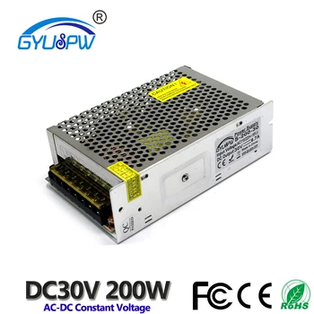 

Single Output 200W 6.7A 30V Power Supply Transformer AC 220V 110V to dc30v LED Driver Transformers For Led Light CNC Router CCTV