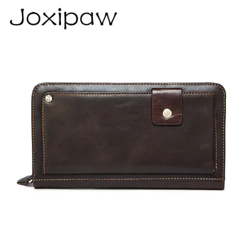 

Genuine Leather Men Wallets Brand High Quality Design Wallets with Coin Pocket Purses Gift For Men Card Holder Bifold Male Purse