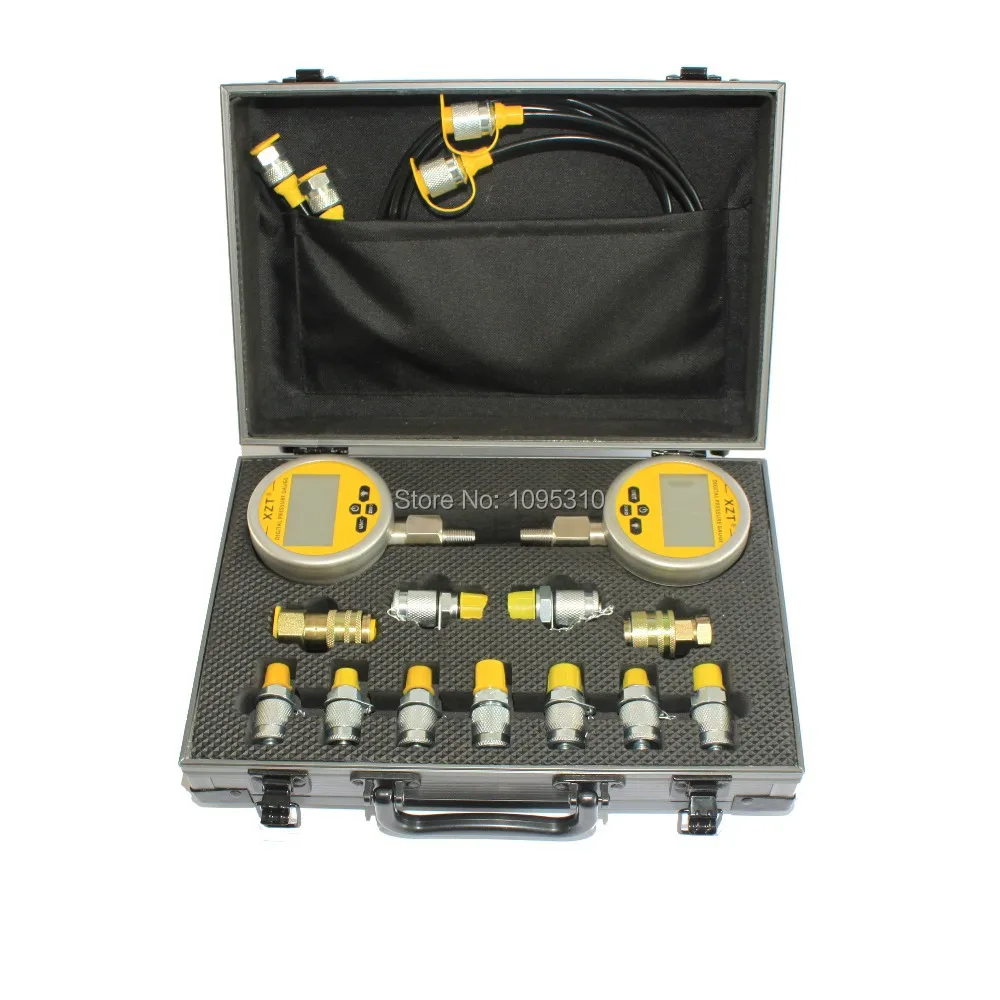 

Excavator Digital Hydraulic Pressure Test Kit XZTK-70MD for most brand excavator, Hydraulic Test Point coupling,pressure guage
