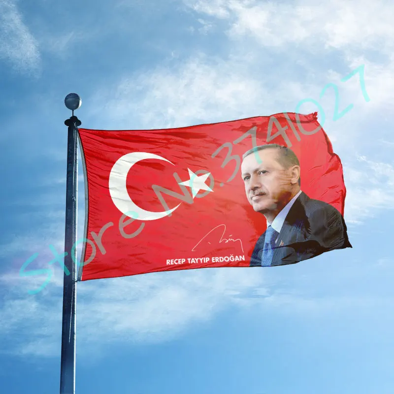 

recep tayyip erdogan FLAG 90x150cm 100D polyester custom flag banner