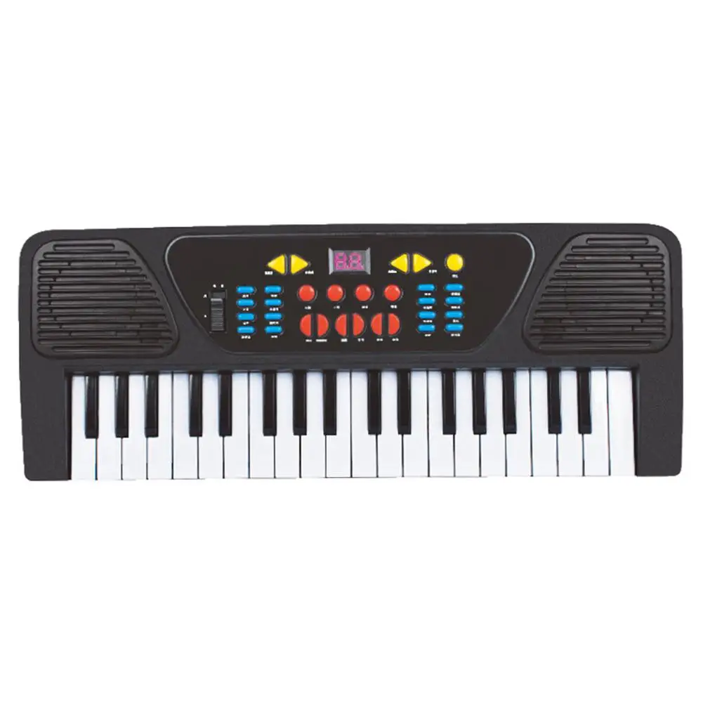 Ни один мини 37-электронный ключ клавиатура фортепиано игрушка с микрофоном музыкальная игрушка