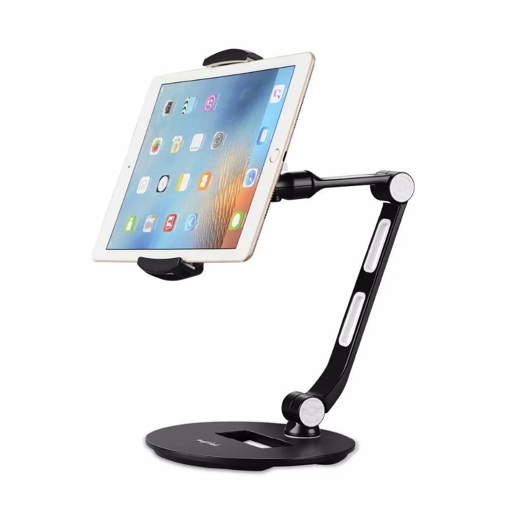 Stylish Aluminum Tablet Stand, Cell Phone Stand, Folding 360 Swivel