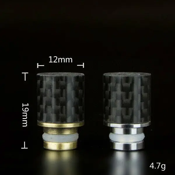 5pcs 510 Drip Tips Carbon Fiber Drip Tip Flat Wide Bore Drip Tip 510