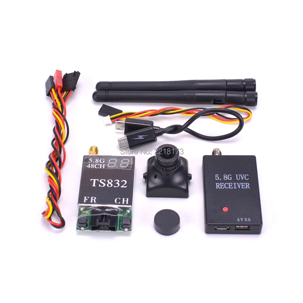 

5.8G TS832 48CH 600mW Transmitter & 5.8G FPV Receiver UVC Video Downlink OTG VR Android Phone & 700TVL PAL COMS Camera For Drone