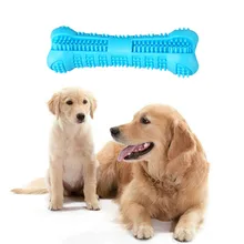 Pet собачий силиконовый игрушечная зубная щетка молярная палка собака укуса устойчивая чистка зубов нетоксичный инструмент