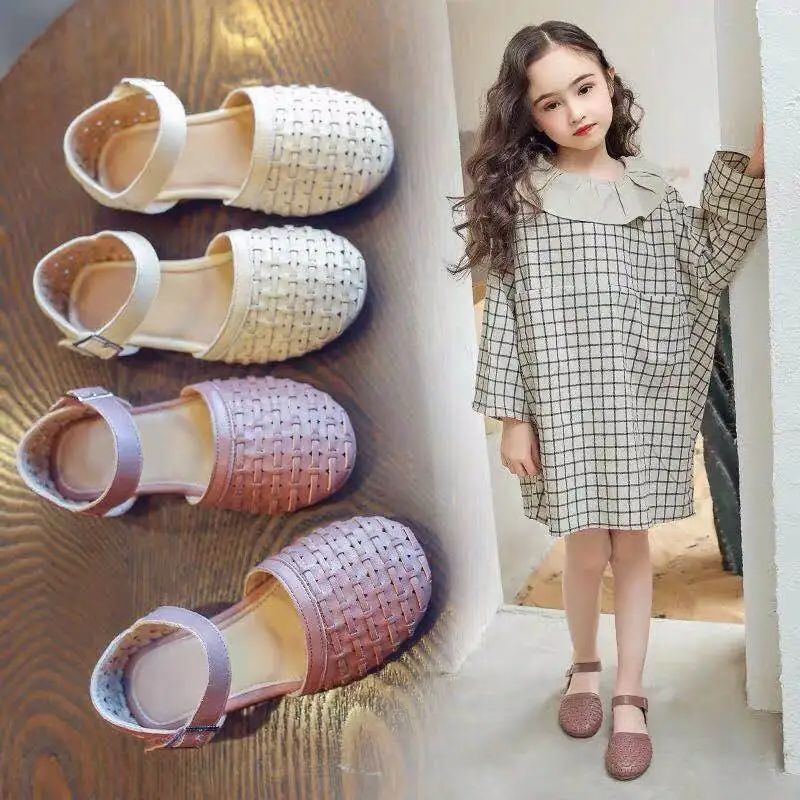 Сандалии для девочек; Новинка года; летняя детская обувь для малышей; модная обувь в римском стиле для диких принцесс; дышащая детская обувь для танцевального шоу