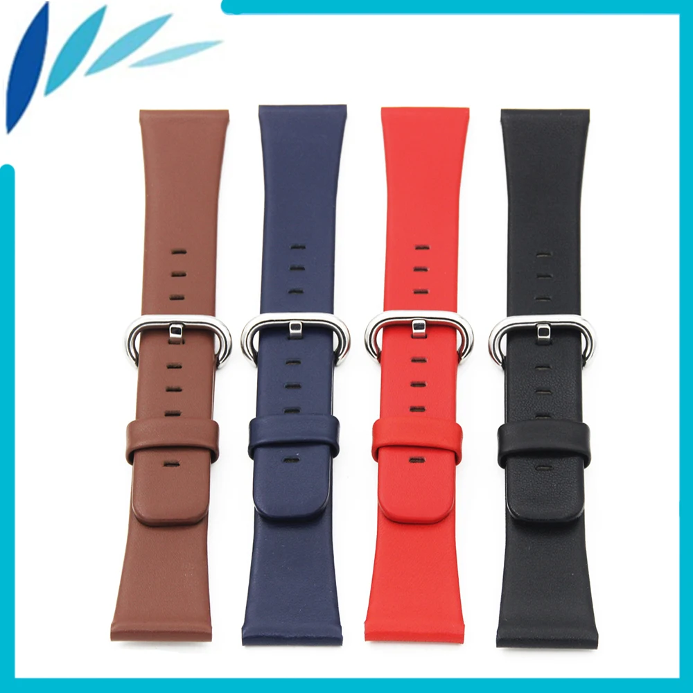 

Genuine Leather Watch Band 22mm 24mm for Armani Stainless Steel Pin Clasp Strap Wrist Loop Belt Bracelet Black Brown Blue Red