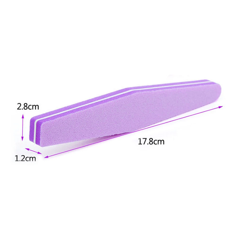 Моющаяся полировка шлифовальная губка Двусторонняя пилка для ногтей буферный триммер буферный Лайм инструменты для дизайна ногтей Маникюр Уход за ногтями