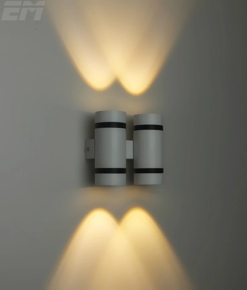 

Waterproof Outdoor Wall Lamps Telescope Shape IP65 120*115*60mm 4*3w 90~260v Up Down Lighting Modern Wall Sconce GWL009