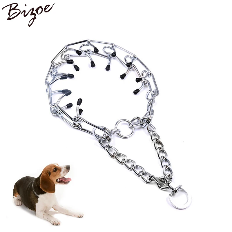 Professional Dog Necklace Prong Collar Training Chain Adjustable Pet