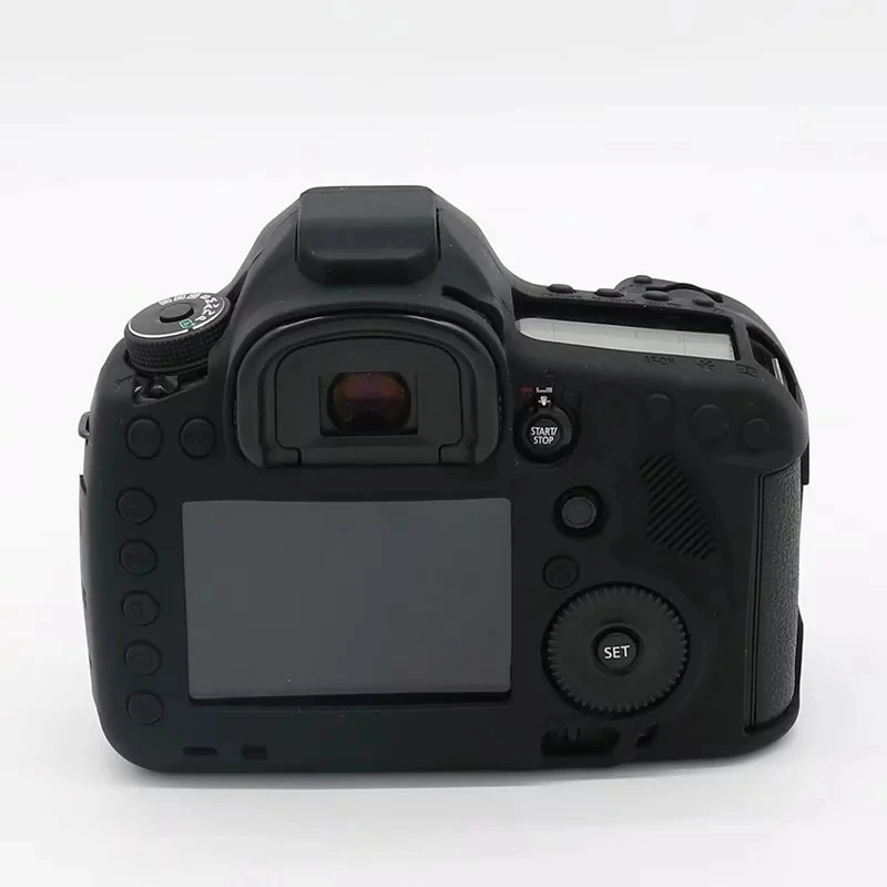 Najtaniej Miękki futerał silikonowy aparat obudowa ochronna torba dla canon eos 5d3 5d Mark III 5DSR 5DS gumowe etui bateria otwarcie torba na aparat