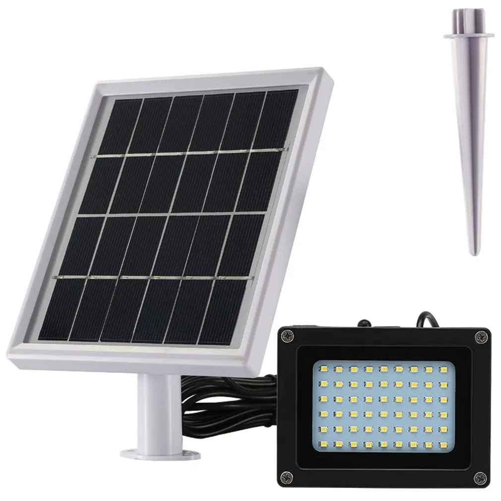 

3W 54LED Solar Panel Power Split Type PIR Motion Sensor Remote Control Home LED Ceiling Ground Insert Light Lamp Wholesale