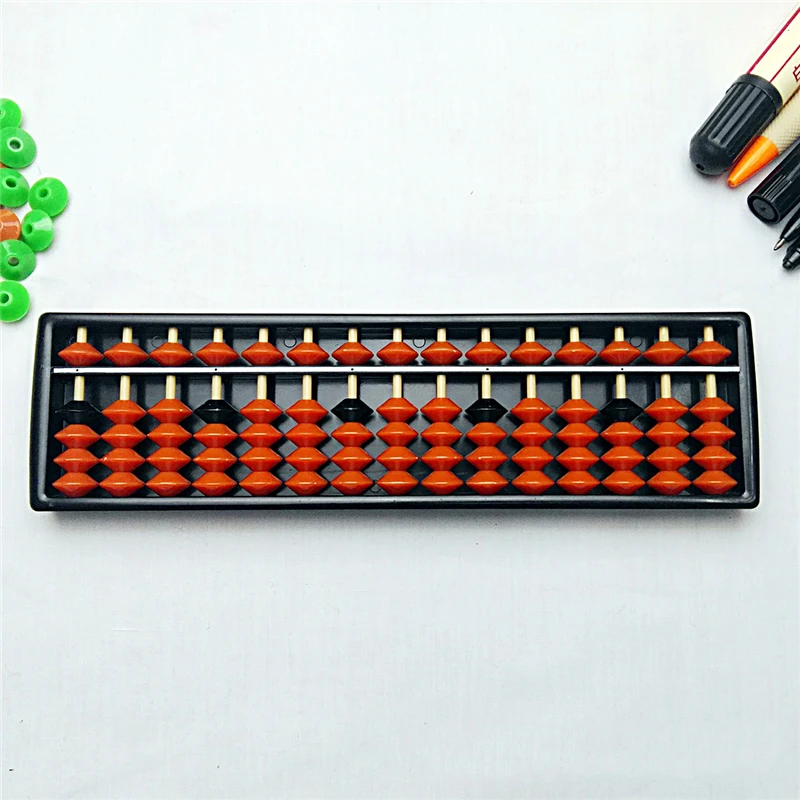 Cores Plástico Dígitos Caculating Ferramenta Calculadora Matemática Aritmética Ábaco Brinquedos Crianças Aprendizagem Educacional Toy Presentes 2 15 7 dígitos, ferramenta de matemática, calculadora, aprendizado infantil,