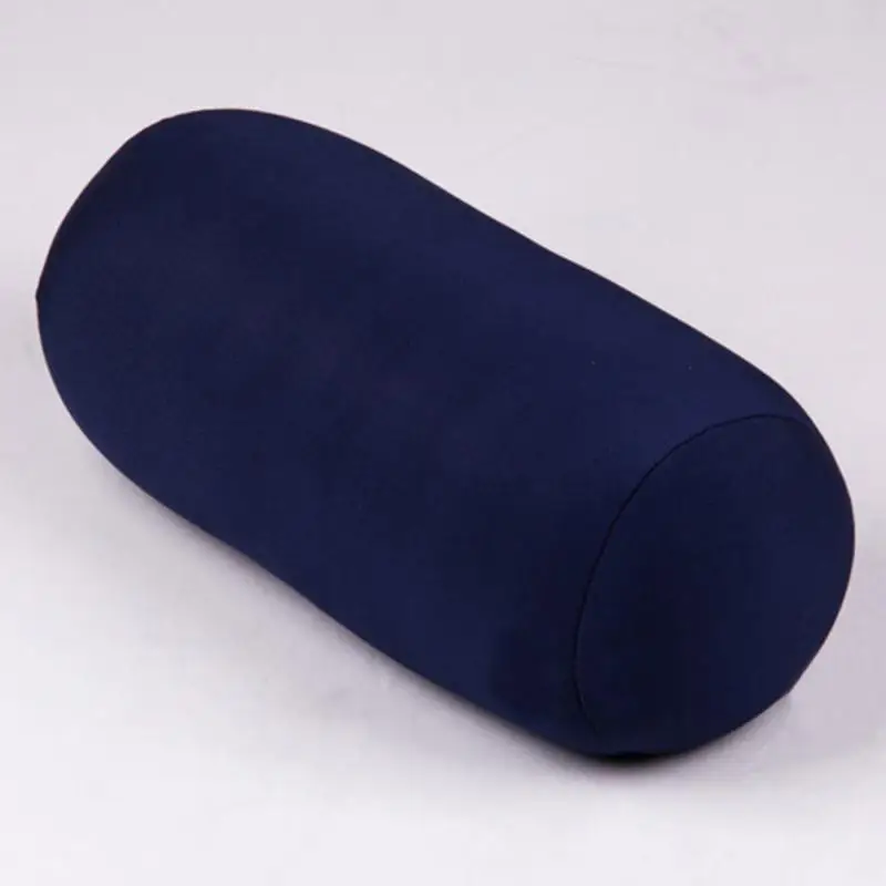 Мягкий мини цилиндрическая подушка подушки удобные Taval ролл Подушка для пациента больного Micro Microbead подушке#921 - Цвет: navy