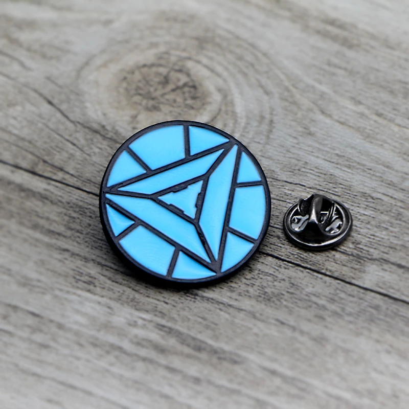 

L1420 Iron Man Nuclear Reactor Metal Brooches and Pins Enamel Pin for Backpack/Bag Badge Brooch Collar Jewelry Gifts