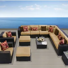 Горячая Распродажа года торговли обеспечение всепогодный Королевский пластиковая мебель из ротанга фантазии диваном