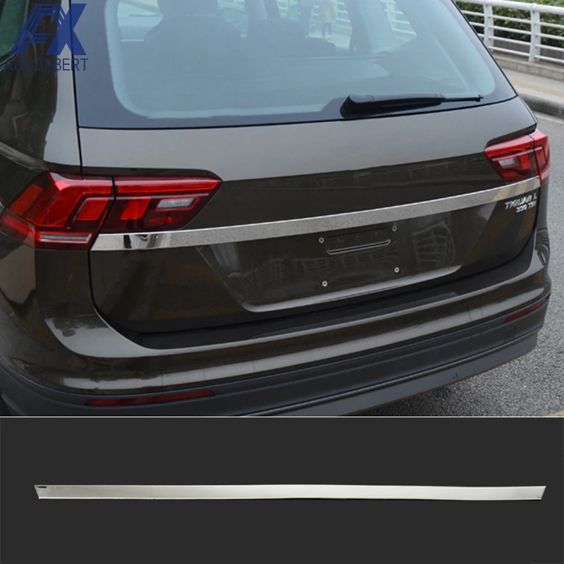 

AX Fit For VW Tiguan Chrome Rear Trunk Tailgate 2017 2018 Door Handle Cover Tail Gate Light Lamp Trim Bezel Molding Garnish
