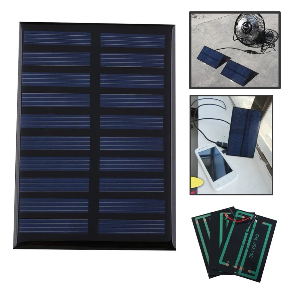 

5V 0.8W 160mA Mini Solar Panel for Cell Charger Module DIY Solar Battery Charger Portable Module Cell